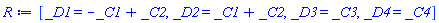 [_D1 = -_C1+_C2, _D2 = _C1+_C2, _D3 = _C3, _D4 = _C4]