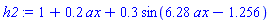 1+.2*ax+.3*sin(6.28*ax-1.256)
