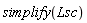 simplify(Lsc)
