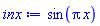 sin(Pi*x)