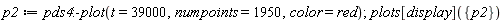 p2 := pds4:-plot(t = 39000, numpoints = 1950, color = red); plots[display]({p2})