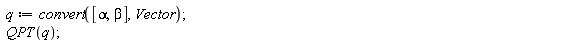 q := convert([alpha, beta], Vector); QPT(q)
