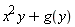 x^2*y+g(y)