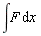 int(F, x)