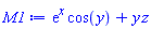 exp(x)*cos(y)+y*z