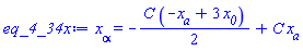 x__alpha = -(1/2)*C*(-x__a+3*x__0)+C*x__a