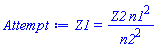 Z1 = Z2*n1^2/n2^2