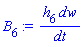 h[6]*dw/dt