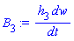 h[3]*dw/dt
