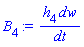 h[4]*dw/dt