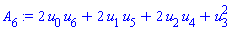 2*u[0]*u[6]+2*u[1]*u[5]+2*u[2]*u[4]+u[3]^2