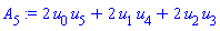 2*u[0]*u[5]+2*u[1]*u[4]+2*u[2]*u[3]
