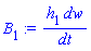 h[1]*dw/dt