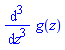 diff(diff(diff(g(z), z), z), z)