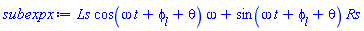 Ls*cos(omega*t+phi__l+theta)*omega+sin(omega*t+phi__l+theta)*Rs