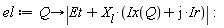 el := proc (Q) options operator, arrow; abs(Et+X__l*(Ix(Q)+I*Ir)) end proc