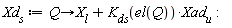 Xd__s := proc (Q) options operator, arrow; X__l+K__ds(el(Q))*Xad__u end proc