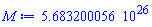 0.5683200056e27