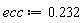 ecc := .232