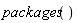 packages()