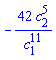 -42*c[2]^5/c[1]^11