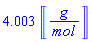 4.0026020*Units:-Unit(g/mol)