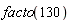 facto(130)