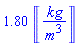 1.796636097*Units:-Unit(kg/m^3)