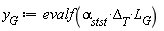 y[G] := evalf(alpha[stst]*Delta[T]*L[G])