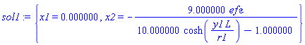 {x1 = 0., x2 = -9.*ef*epsilon/(10.*cosh(y1*L/r1)-1.)}