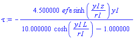 -4.5*ef*epsilon*sinh(y1*z/r1)*y1/(10.*cosh(y1*L/r1)-1.)