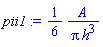 (1/6)*A/(Pi*h^3)