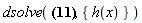 dsolve(0.5184000000e-2*h(x)^2*(diff(h(x), x))*(diff(diff(diff(h(x), x), x), x))+0.103680e-9*h(x)*(diff(diff(diff(h(x), x), x), x))*(diff(h(x), x))+0.1728000000e-2*h(x)^3*(diff(diff(diff(diff(h(x), x), x), x), x))+0.51840e-10*h(x)^2*(diff(diff(diff(diff(h(x), x), x), x), x)) = 14.4, {h(x)})