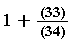 1+I*t*(1/17)