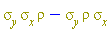 Physics:-`*`(sigma__y, sigma__x, rho)-Physics:-`*`(sigma__y, rho, sigma__x)