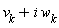 i*w[k]+v[k]