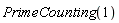 PrimeCounting(1)