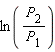 ln(P[2]/P[1])