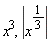 x^3, abs(x^(1/3))