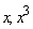 x, x^3