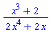 (x^3+2)/(2*x^4+2*x)
