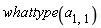 whattype(a[1, 1])