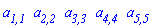 `a__1,1`*`a__2,2`*`a__3,3`*`a__4,4`*`a__5,5`