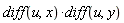 (diff(u, x))*(diff(u, y))