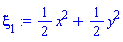 (1/2)*x^2+(1/2)*y^2