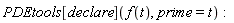 PDEtools[declare](f(t), prime = t)