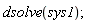 dsolve(sys1)