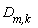 `D__m,k`