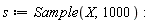 s := Sample(X, 1000)