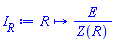 proc (R) options operator, arrow, function_assign; E/Z(R) end proc